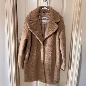 Abercrombie mid length teddy jacket
